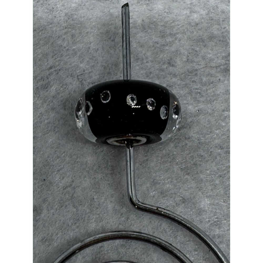 Authentic Trollbeads Universal Dliamond Black Bead
